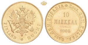 Nikolai II, 10 markkaa 1905