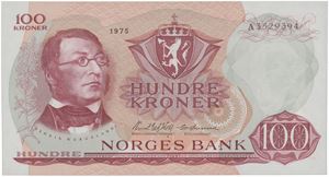 100 kroner 1975. A3529394.