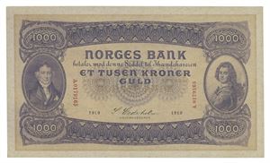 1000 kroner 1919. A0179165