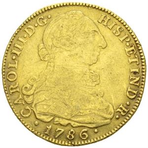 Carl III, 8 escudos 1786