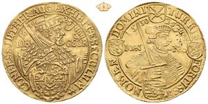 4 dukat 1630. (13,82 g). Dresden. Noen få kantmerker/a few edge marks