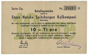 10 øre 1953/54. Serie Gg. Nr. 4811.