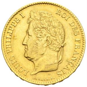 Ludvig Philip, 40 francs 1836 A