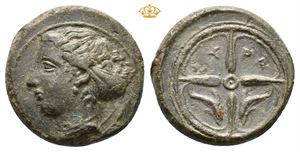 SICILY, Syracuse. Second Democracy. 466-405 BC. Æ hemilitron (16 mm, 3,79 g).