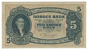 5 kroner 1923. J.0305194