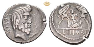 L. Titurius L. f. Sabinus. 89 BC. AR denarius (3,92 g)