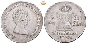 1/2 speciedaler 1824/1