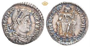 Magnus Maximus, AD 383-388. AR siliqua (17 mm; 2,03 g)