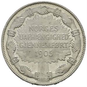 2 kroner 1907. Liten kantskade/minor edge nick