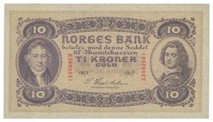 10 kroner 1917. F3592551