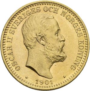 Oskar II, 20 kronor 1901