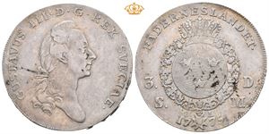 3 daler silvermynt 1775