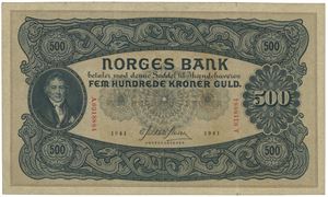 500 kroner 1941. A.0318884.