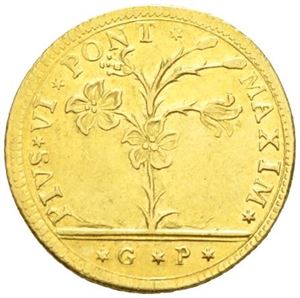 Vatikanet, Pius VI, 2 doppie 1786.