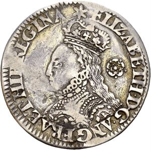 Elizabeth I, 6 pence 1562
