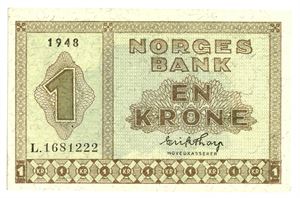 1 krone 1948. L1681222