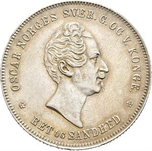 OSCAR I 1844-1859, KONGSBERG, Speciedaler 1850