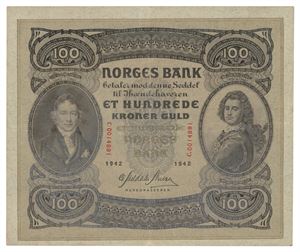 Norway. 100 kroner 1942. C0014891