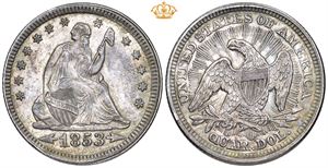 1/4 Dollar 1853