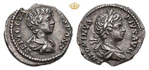 Caracalla, with Geta as Caesar, AD 198-217. AR denarius (2,72 g)