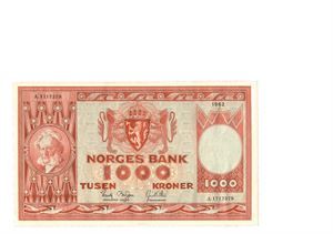 1000 kroner 1962. A1712379