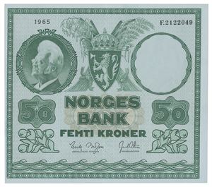 Norway. 50 kroner 1965. F2122049