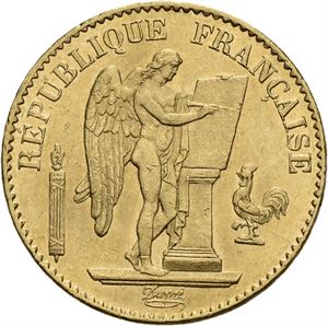 3. republikk, 20 francs 1876 A