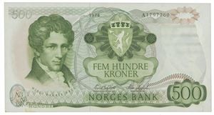 500 kroner 1978 A
