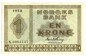 1 krone 1950. N0904147