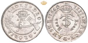 4 mark 1659. Ebenezer. Prakteksemplar/choice