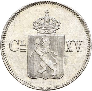CARL XV 1859-1872, KONGSBERG, 3 skilling 1869, med rosetter
