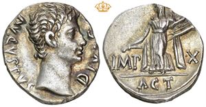 AR Denarius, 15 BC