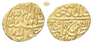 PERSIA (Post-Mongol). Timurids. Shah Rukh III. AH 983-987 / AD 1575-1579. AV ¼ Ashrafi (12 mm; 0,92 g)