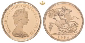 Elizabeth II, 1/2 sovereign 1984