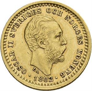 Oskar II, 5 kronor 1882