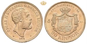 Oskar II, 20 kronor 1875