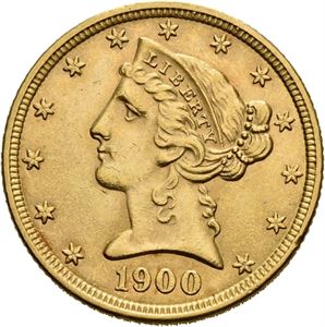 5 dollar 1900