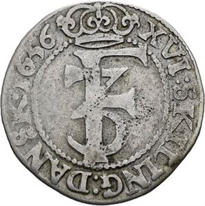 FREDERIK III 1648-1670. 1 mark 1656. S.28