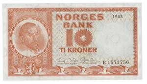 10 kroner 1968. P1571756