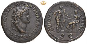 Nero, AD 54-68. Æ sestertius (36 mm; 26,33 g)