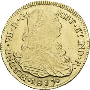 Ferdinand VII, 8 escudos 1817 P