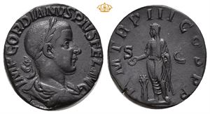 Gordian III, 238-244 e.Kr. Æ sestertius (17,44 g)