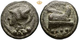LATIUM, Rome. Circa 225-217 BC. Æ aes grave triens (88,56 g).