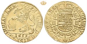 Brabant, Philip IV, lion d`or 1657. Antwerpen. (5,44 g)