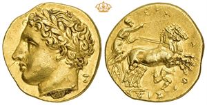 AV Dekadrachm or 50 Litrai, circa 317-310 BC