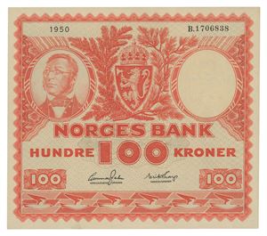 100 kroner 1950. B1706838