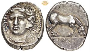 AR Drachm, circa 400-370 BC