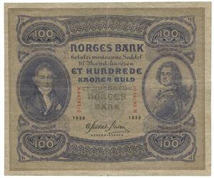 100 kroner 1935. B0678310