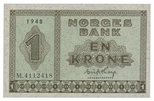1 krone 1948. M4112418