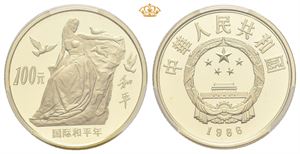 100 yuan 1986. Year of Peace